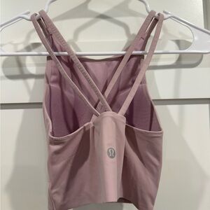 lululemon athletica Strappy Back Sports Bra in Blush Pink